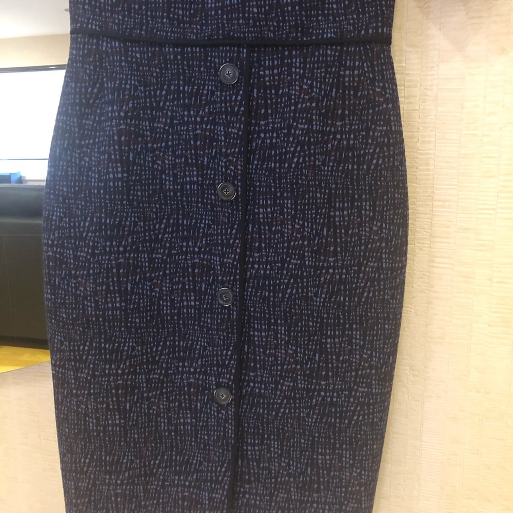 Preowned Lela Rose jacquard seamed midi dress - Picture 2 of 8